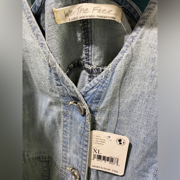 Free People Pocket Full Of Sunshine Blue Bloom - Picture 9 of 9